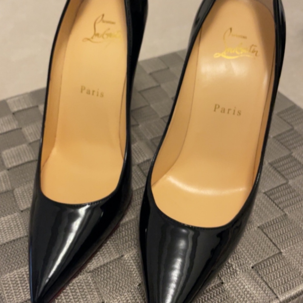 Christian louboutin Kate glossy black